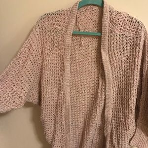 American Eagle pink dolman cardigan